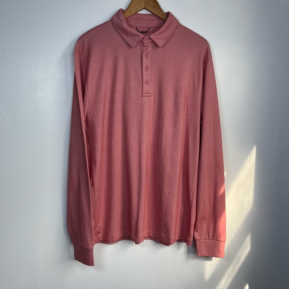 J.CREW Size XL Long-sleeve performance Polo Shirt with COOLMAX® technology